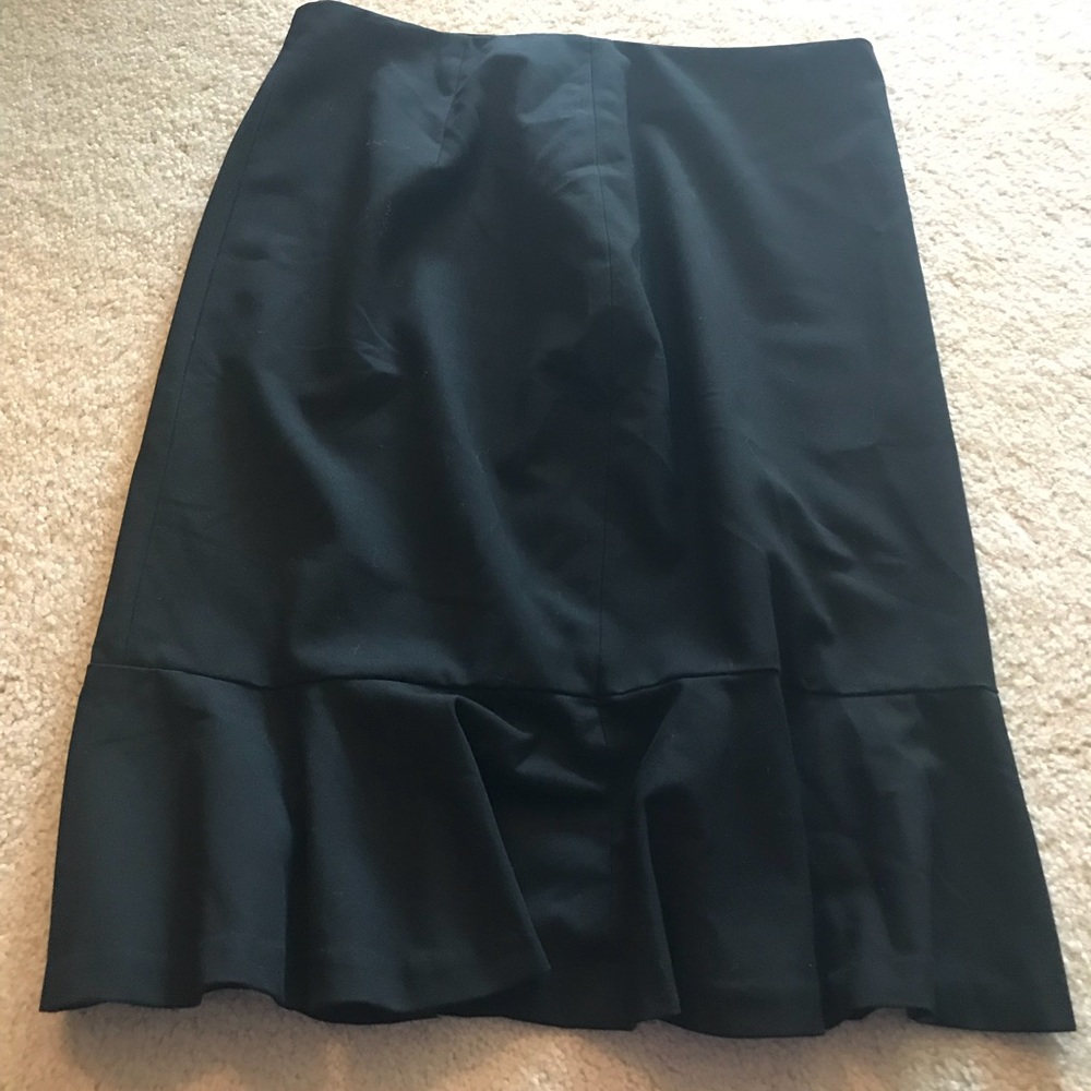 Black skirt with ruffled bottom